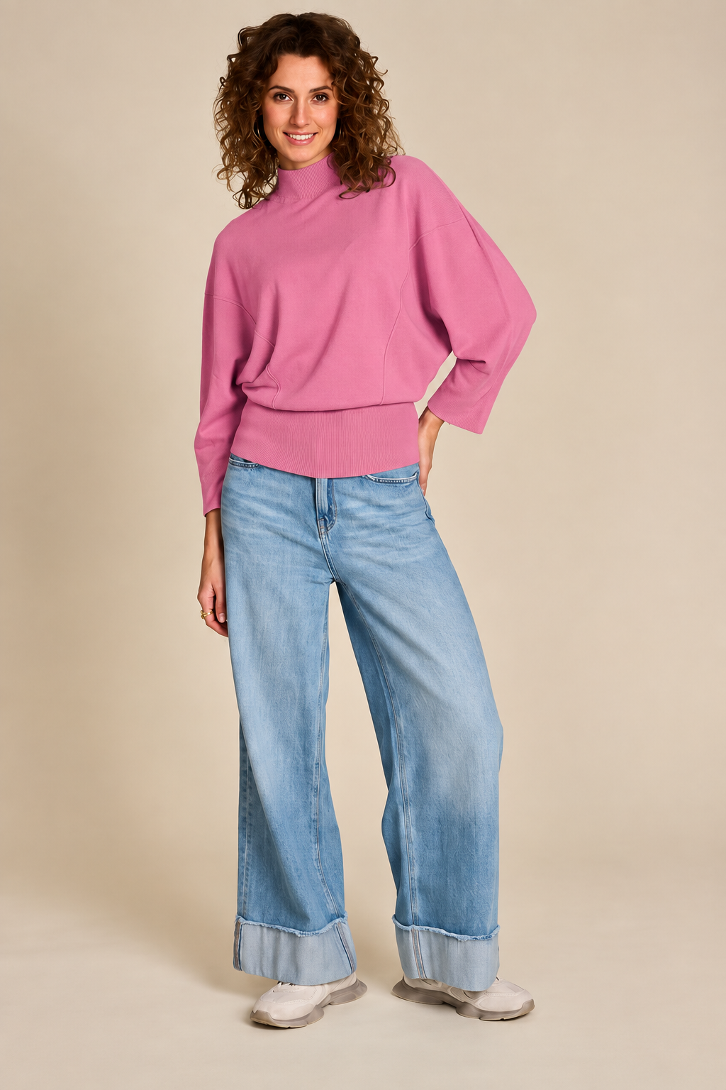 Pull Fuchia Due Amanti ( Bayonne/Bright Pink )
