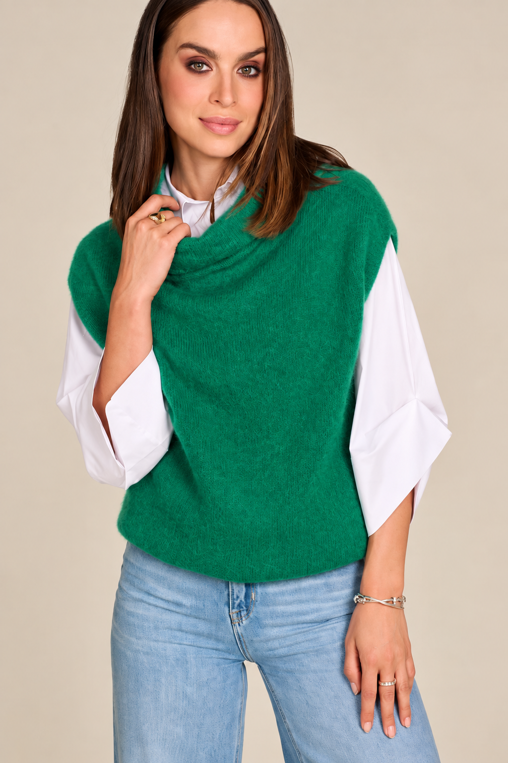 Pull Groen Due Amanti ( Tulip/Emerald )
