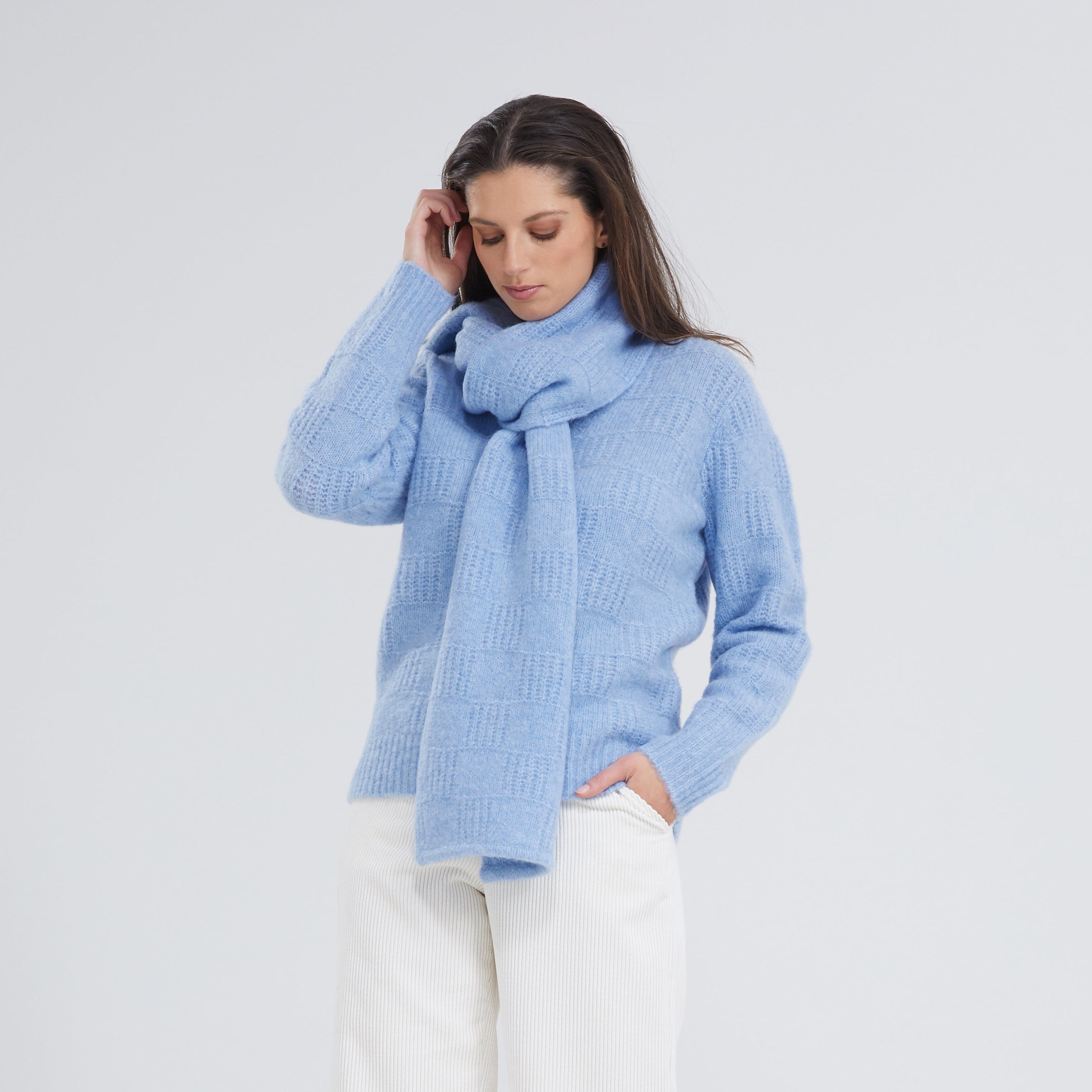 Sjaal Bleekblauw Blue Iv ( Melek/385 )