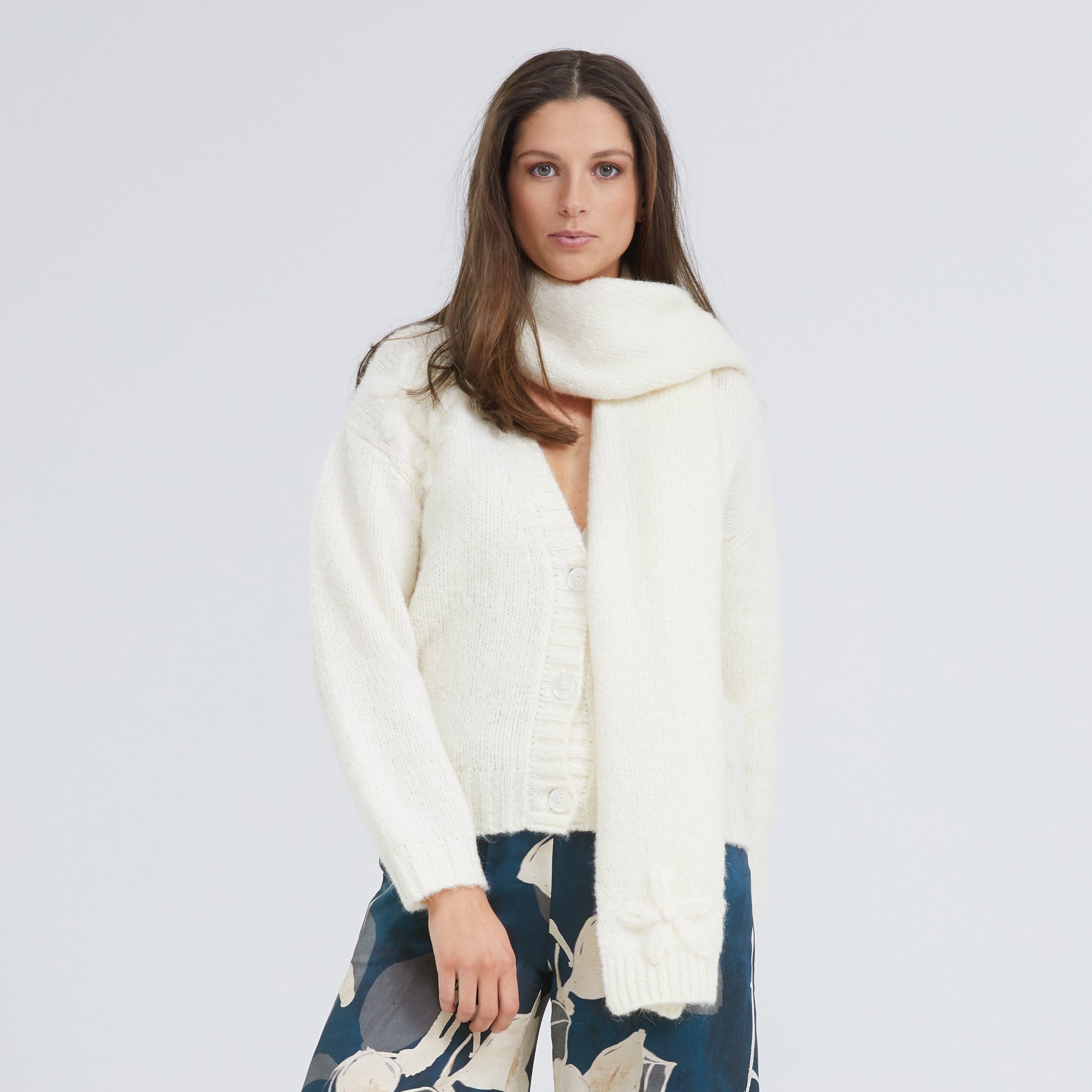 Sjaal Ecru Blue Iv ( Mei/110 )