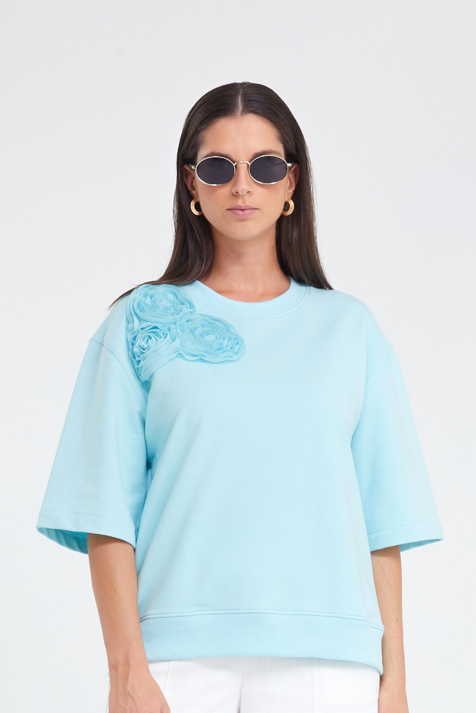 Sweater Turqoois Blue Iv ( Numi/355 )