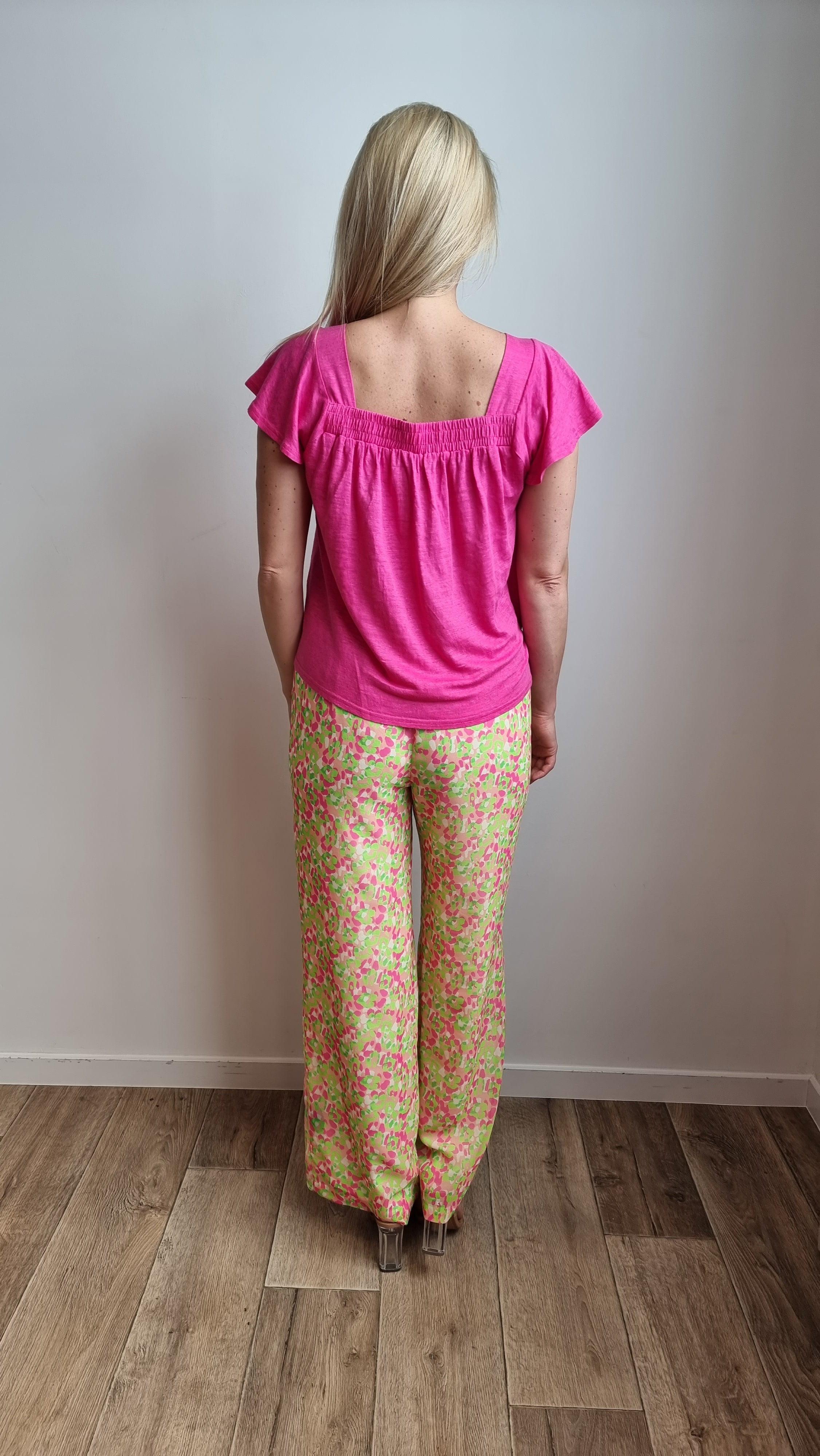 Broek Fuchia Atmos ( 8620 Jeanne Pop ) - Delaere Womenswear