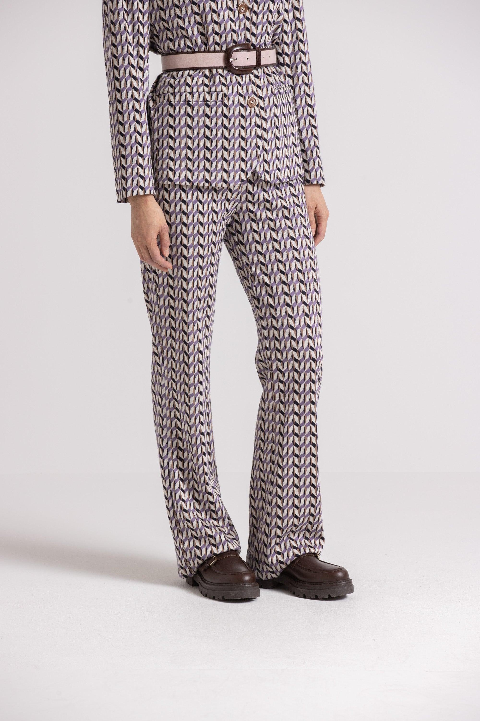 Broek Paars Gigue ( Regina 648/2435 ) - Delaere Womenswear