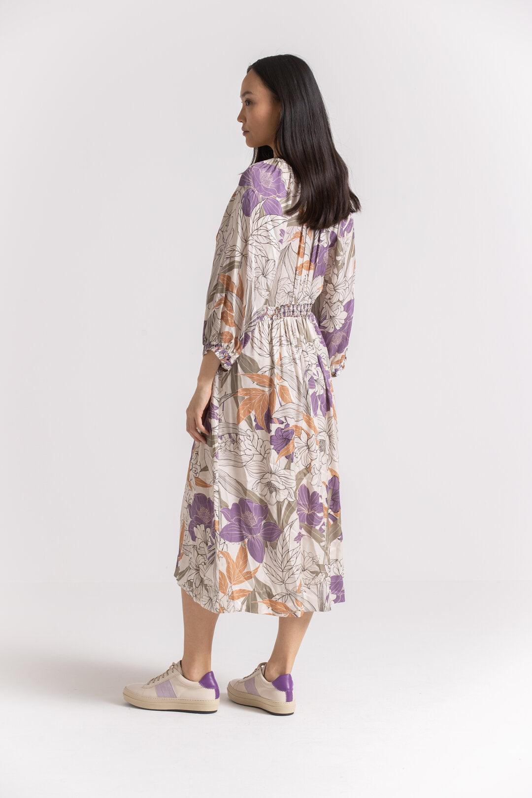 Kleedje Paars Gigue ( Karan 664/2435 ) - Delaere Womenswear