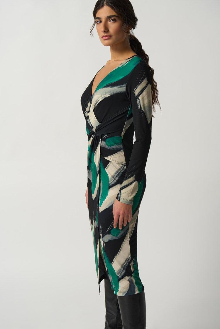 Kleedje Groen Ribkoff ( 233127/178 ) - Delaere Womenswear
