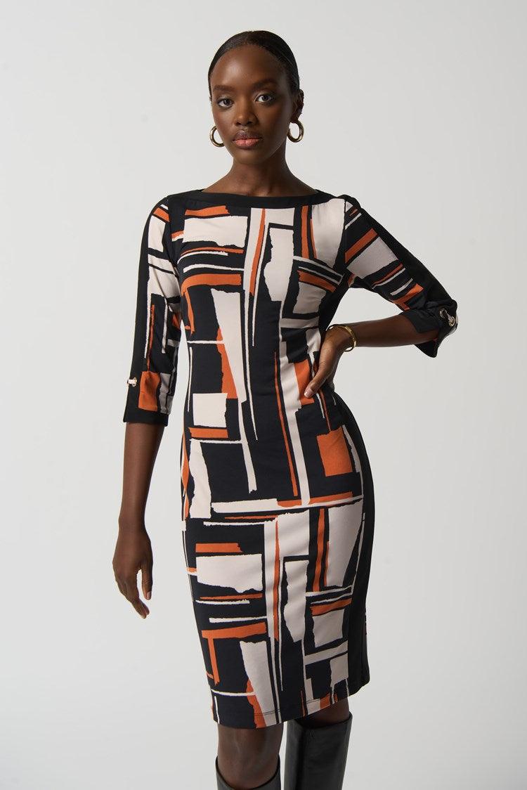 Kleedje Oranje Ribkoff ( 233173/178 ) - Delaere Womenswear