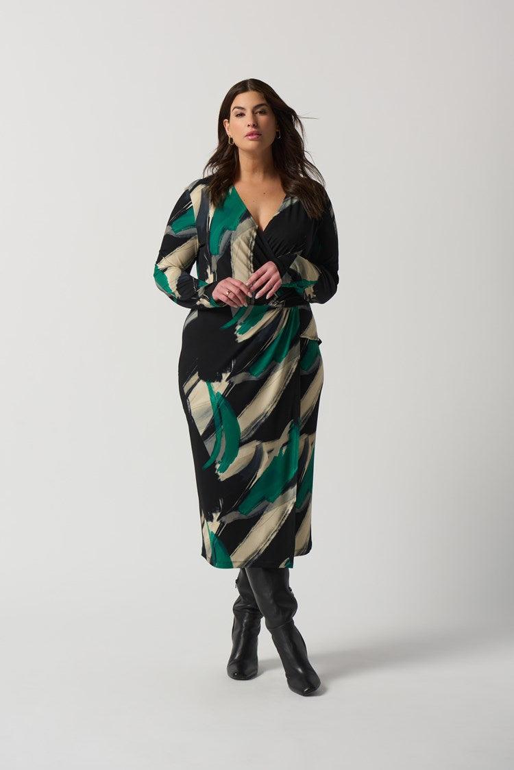 Kleedje Groen Ribkoff ( 233127/178 ) - Delaere Womenswear