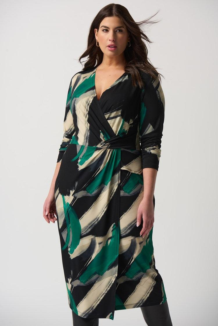 Kleedje Groen Ribkoff ( 233127/178 ) - Delaere Womenswear