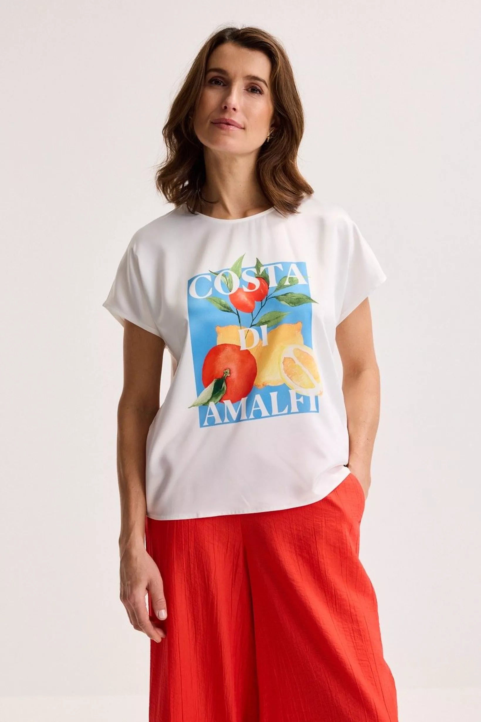 T-Shirt Wit Mayerline ( Jadie-V 5876/300 )