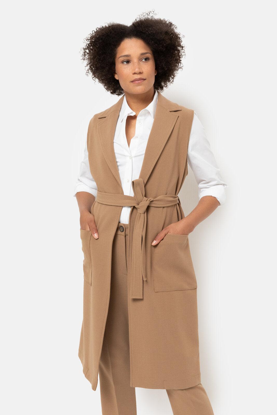 Giletvest Camel Terre Bleue ( Oona/102 ) - Delaere Womenswear