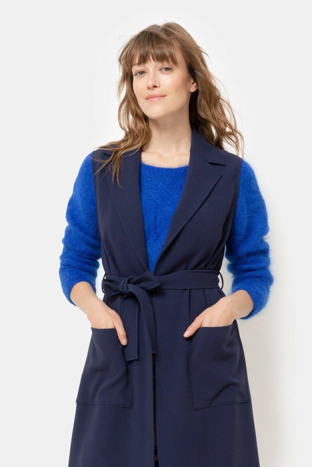 Giletvest Marine Terre Bleue ( Oona/575 ) - Delaere Womenswear