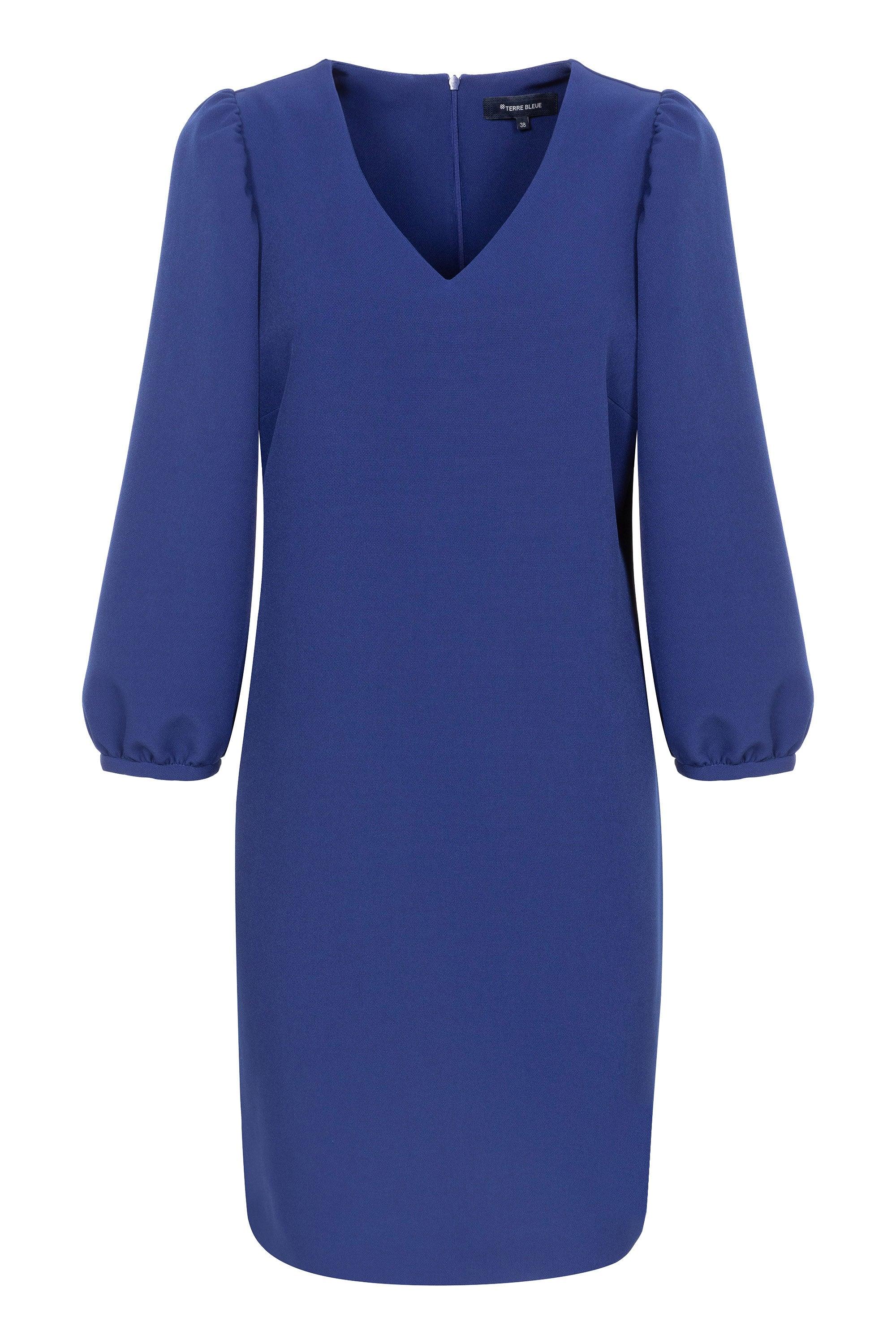 Kleedje Blauw Terre Bleue ( Tina/500 ) - Delaere Womenswear