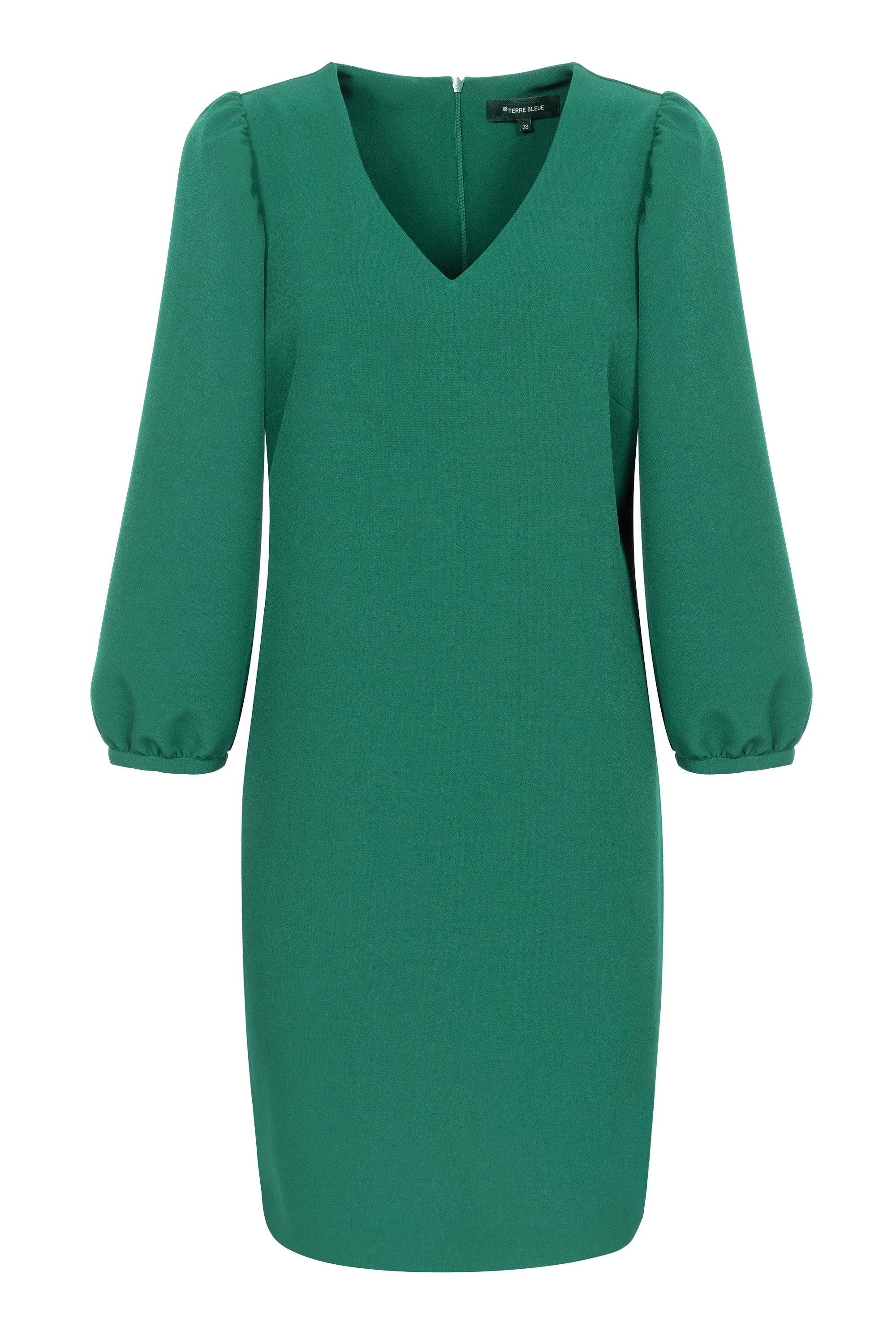 Kleedje Groen Terre Bleue ( Tina/400 ) - Delaere Womenswear