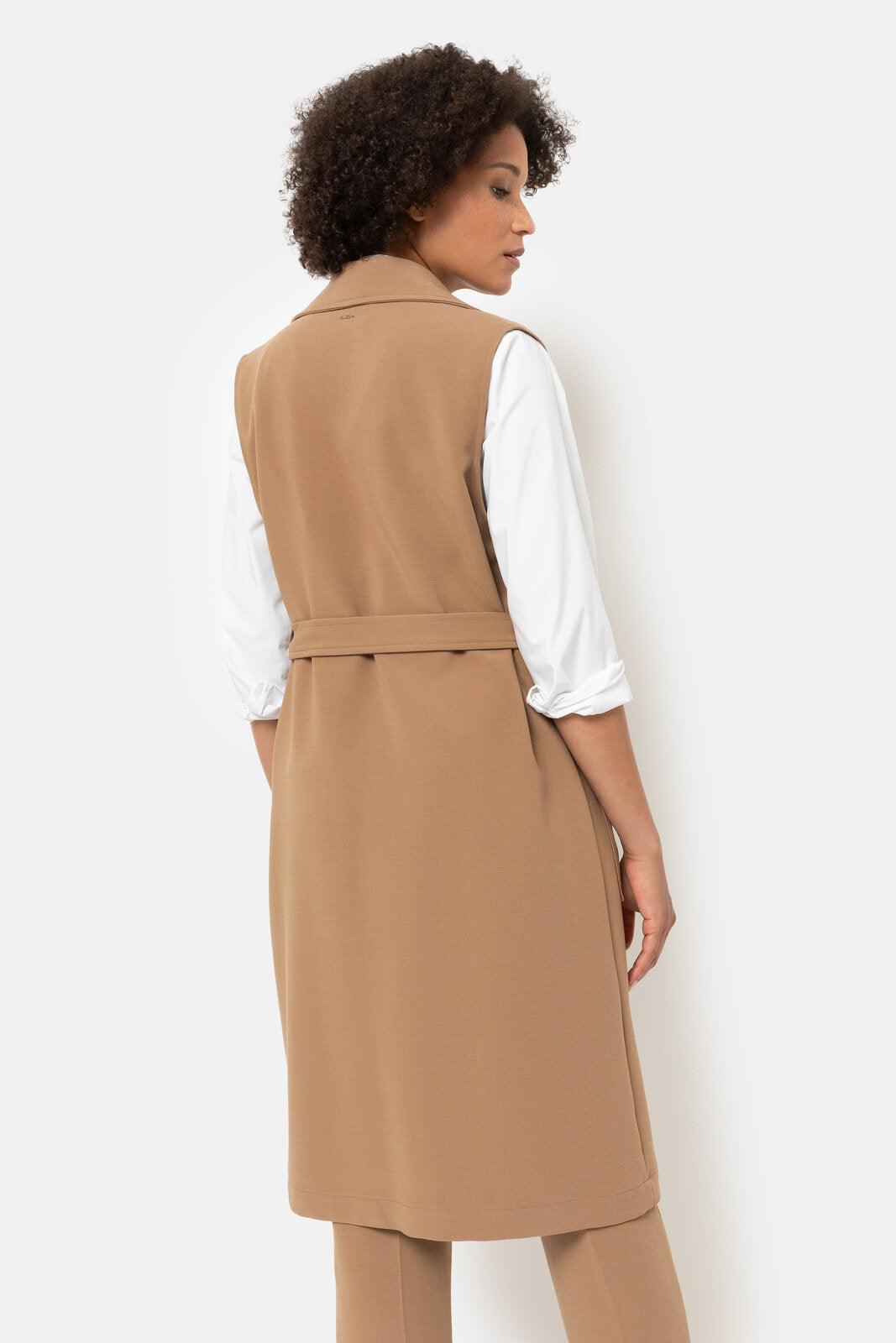 Giletvest Camel Terre Bleue ( Oona/102 ) - Delaere Womenswear