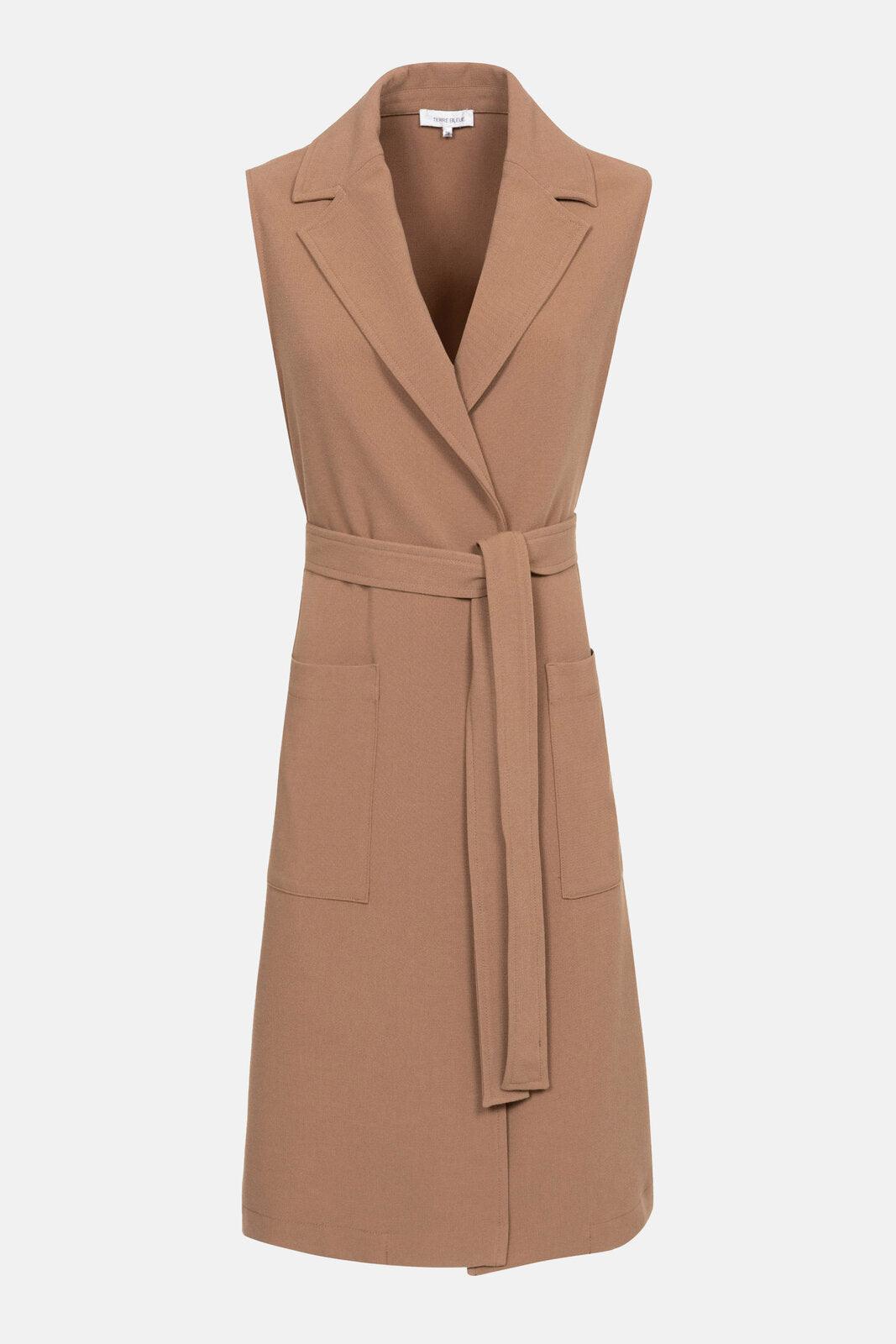 Giletvest Camel Terre Bleue ( Oona/102 ) - Delaere Womenswear