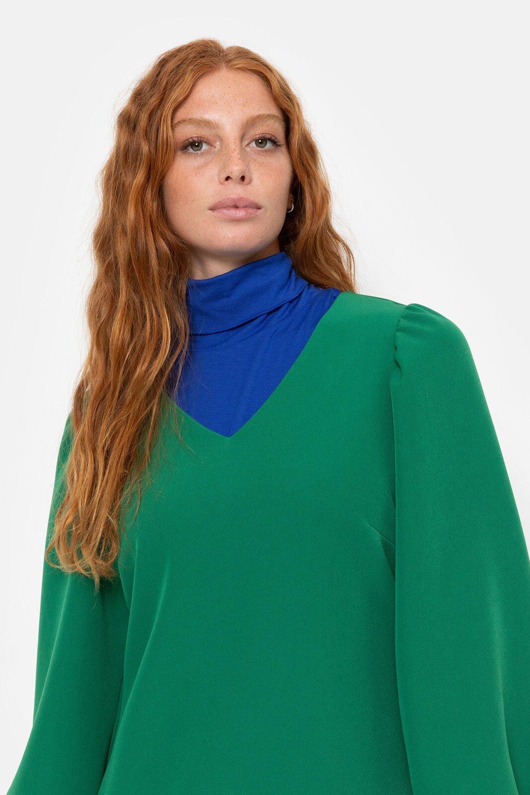 Kleedje Groen Terre Bleue ( Tina/400 ) - Delaere Womenswear