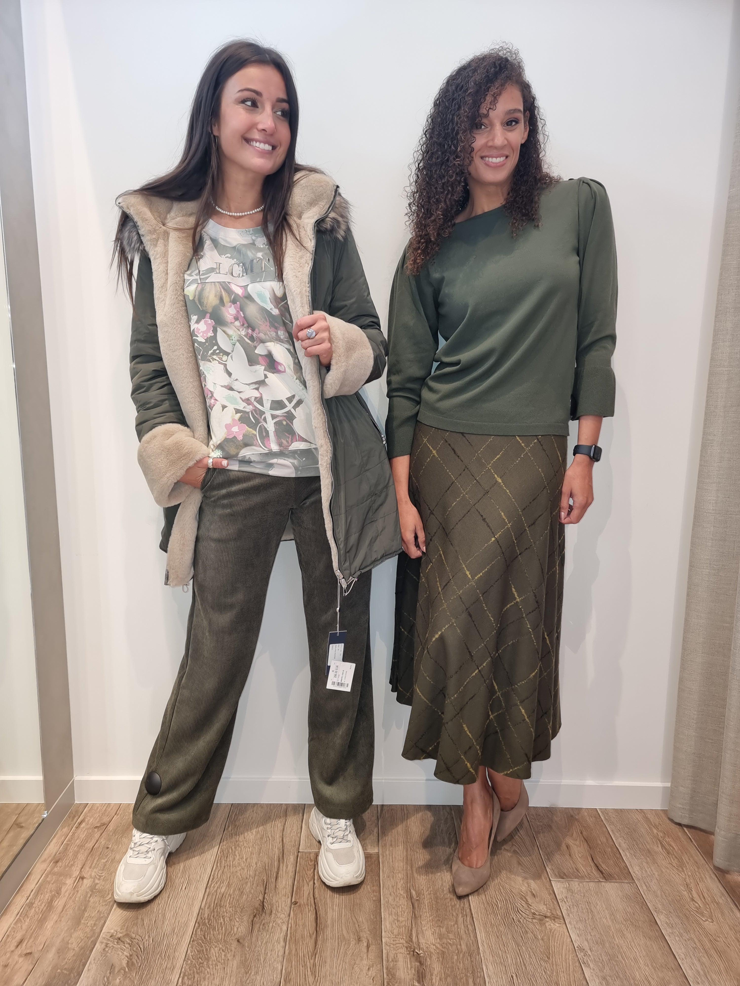 Rok Kaki Accent Fashion ( Season 10705/Forest ) - Delaere Womenswear