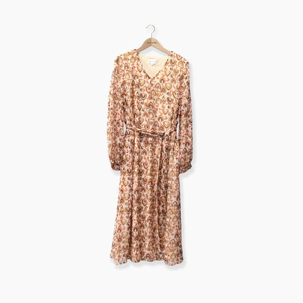 Kleedje Cognac Accent Fashion ( Mangaan 4518/66 ) - Delaere Womenswear