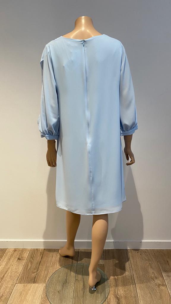 Kleedje Bleekblauw Atmos Fashion ( 9088 Menfi Ciel ) - Delaere Womenswear