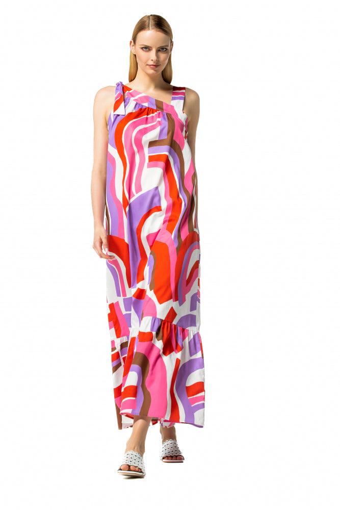 Kleedje Fuchia Caroline Biss ( 3176/49 ) - Delaere Womenswear
