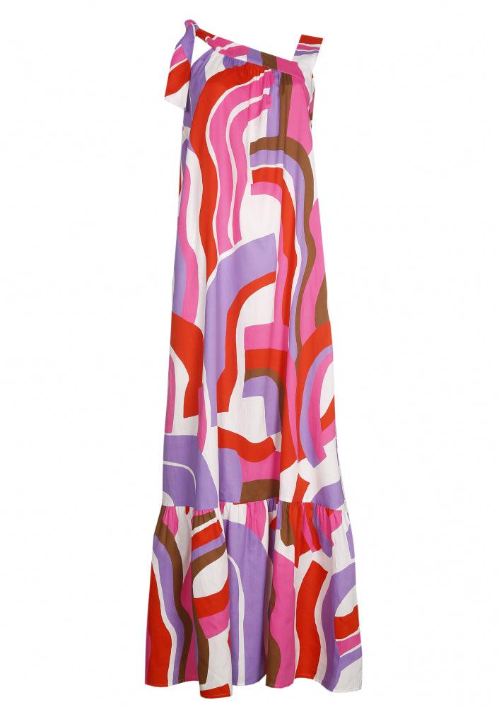 Kleedje Fuchia Caroline Biss ( 3176/49 ) - Delaere Womenswear