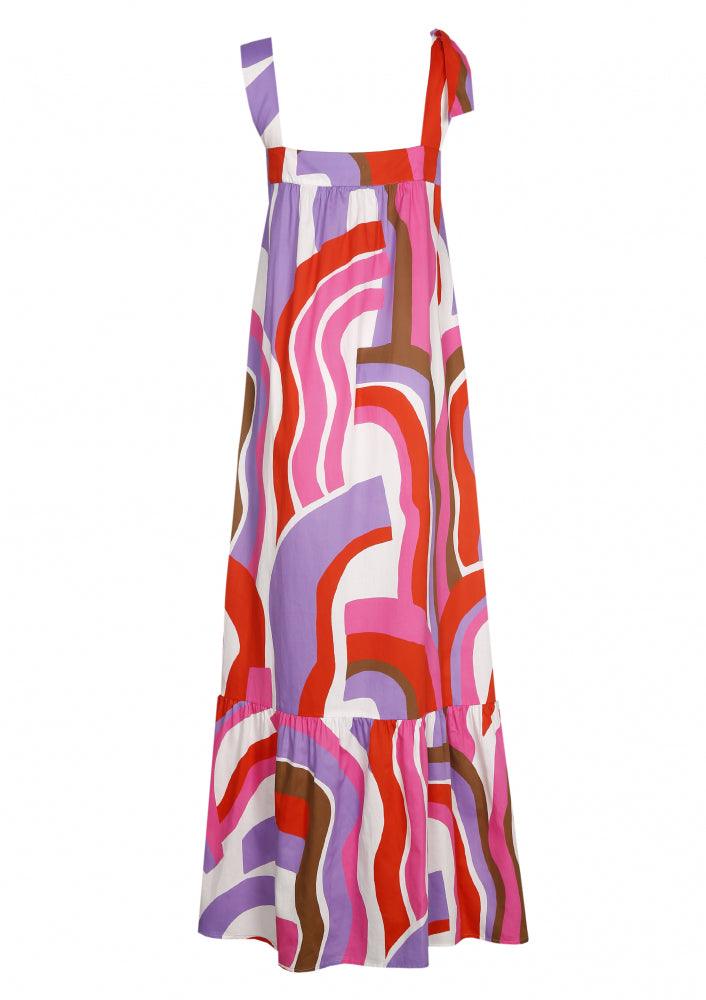 Kleedje Fuchia Caroline Biss ( 3176/49 ) - Delaere Womenswear