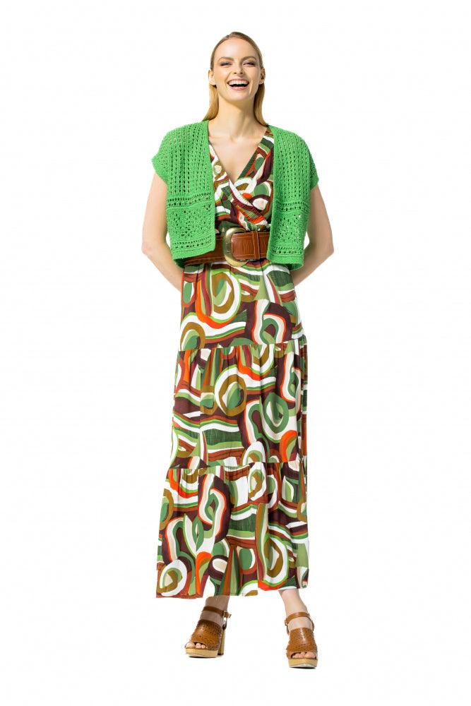 Kleedje Groen Caroline Biss ( 3174/69 ) - Delaere Womenswear