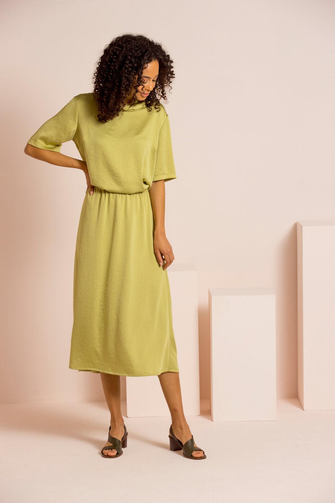 Rok Groen Gigue ( Temple 234/2572 ) - Delaere Womenswear