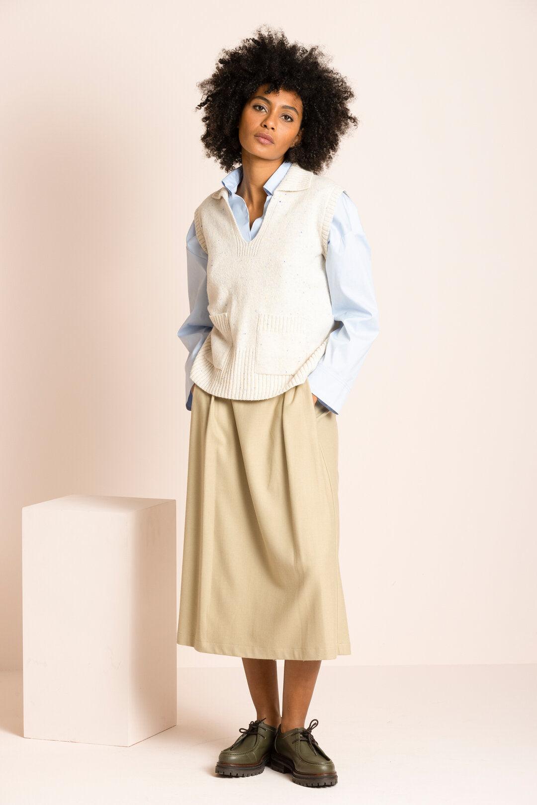 Rok Groen Gigue ( Takumi 630/550 ) - Delaere Womenswear