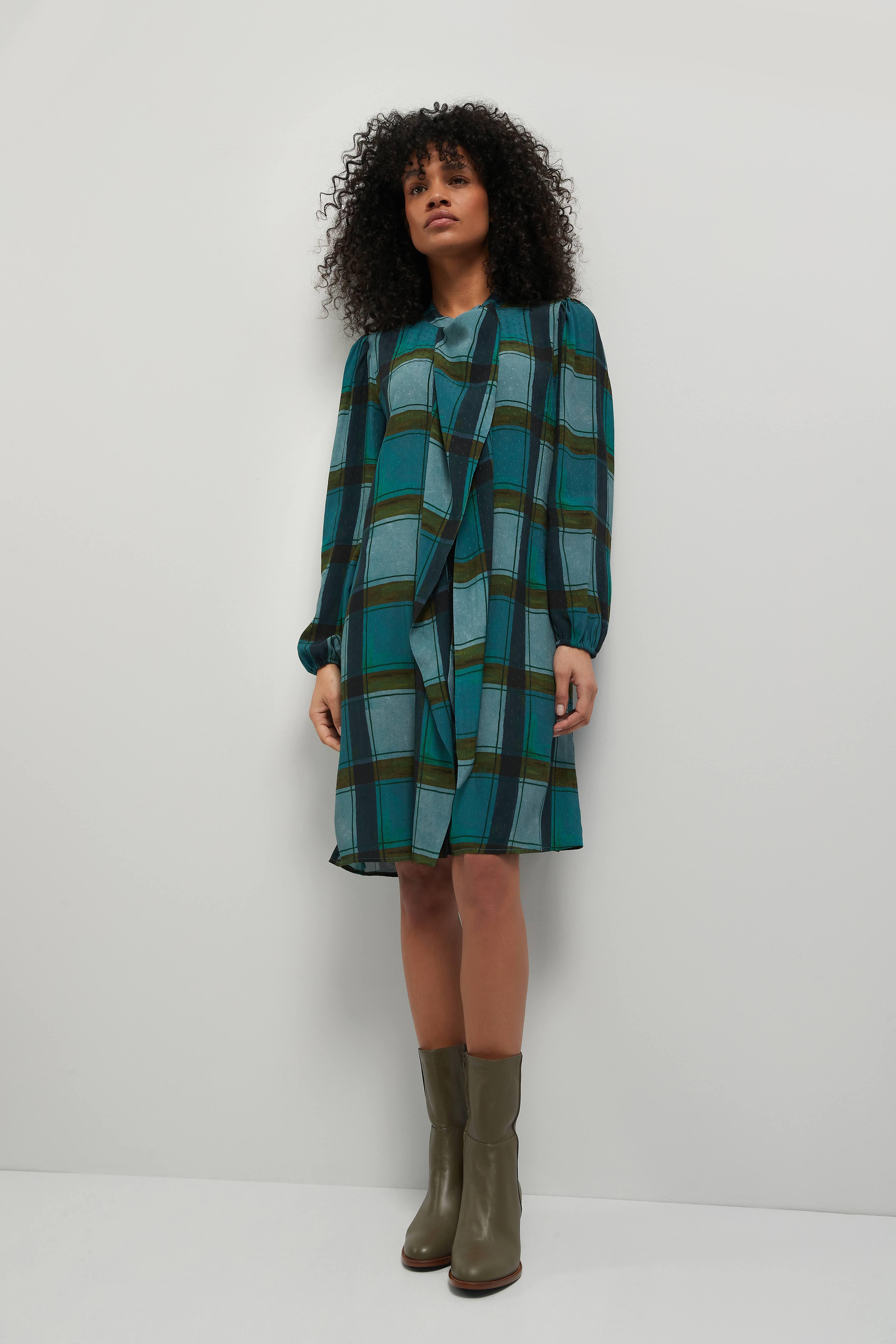 Kleedje Watergroen Her ( Bina 101/765 ) - Delaere Womenswear