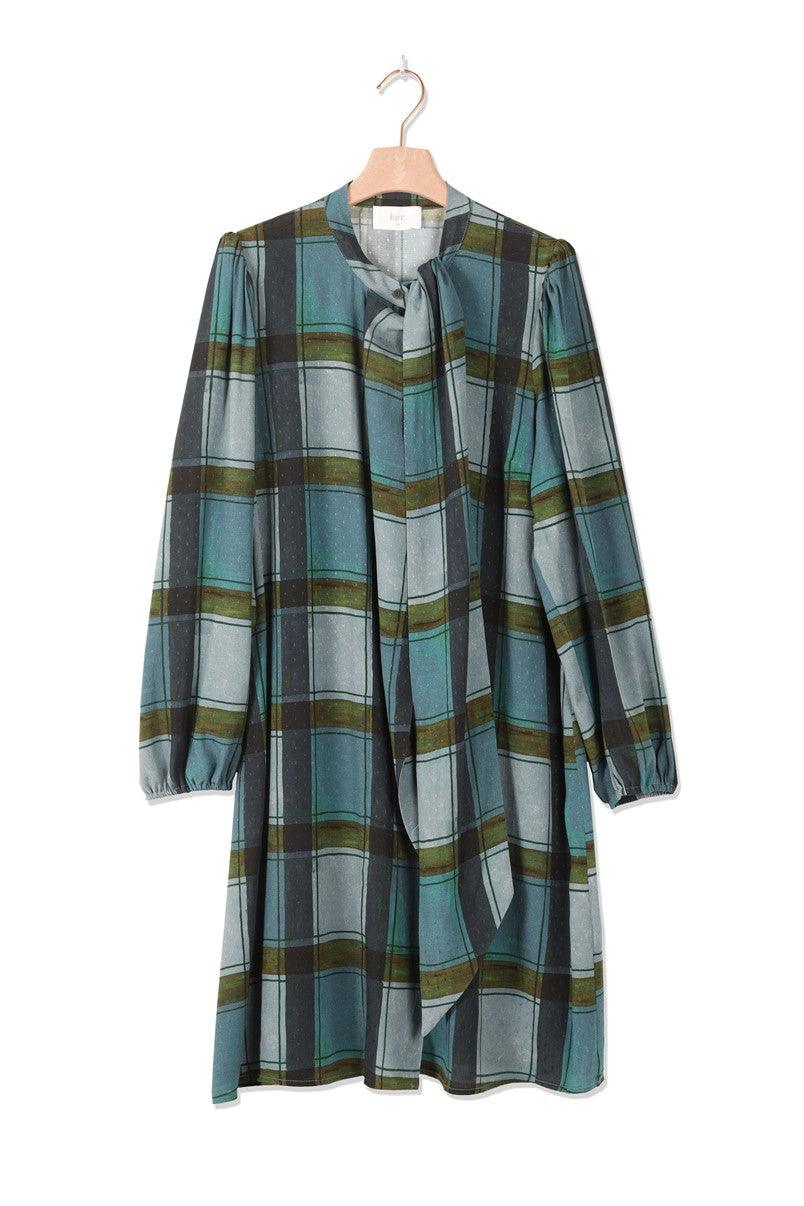 Kleedje Watergroen Her ( Bina 101/765 ) - Delaere Womenswear