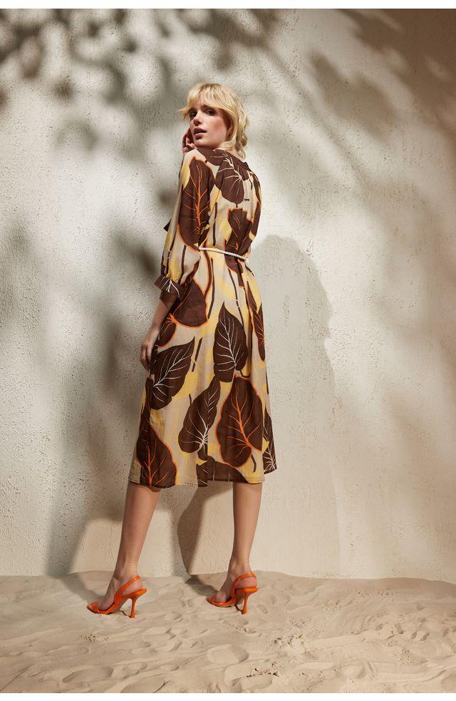 Kleedje Bruin Her ( Bangkok 116/880 ) - Delaere Womenswear