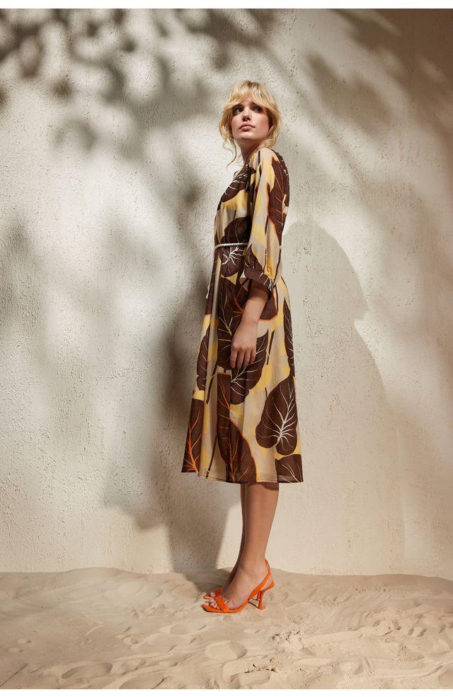Kleedje Bruin Her ( Bangkok 116/880 ) - Delaere Womenswear