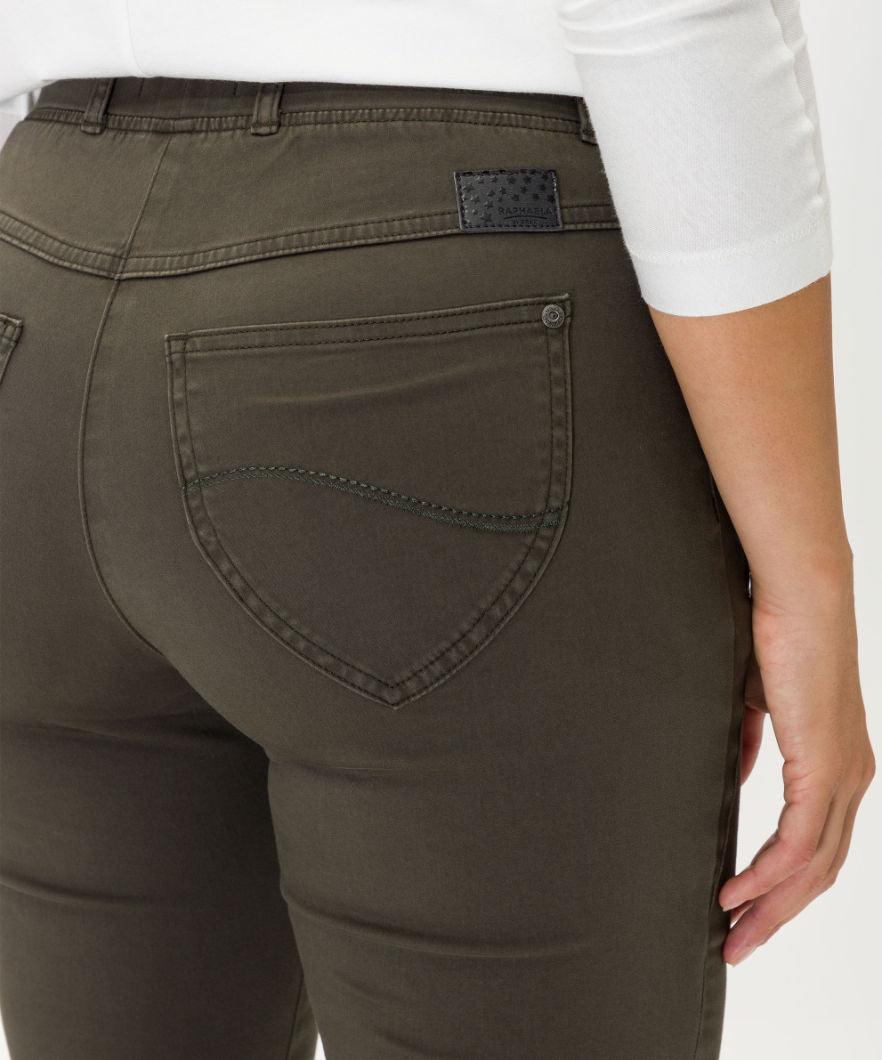 Broek Olijfgroen Raphaela ( Lavina Zip 1547/32 ) - Delaere Womenswear