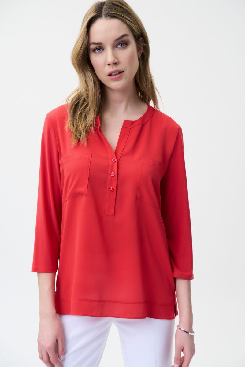 Bloes Rood Ribkoff 221027/3844 ) - Delaere Womenswear