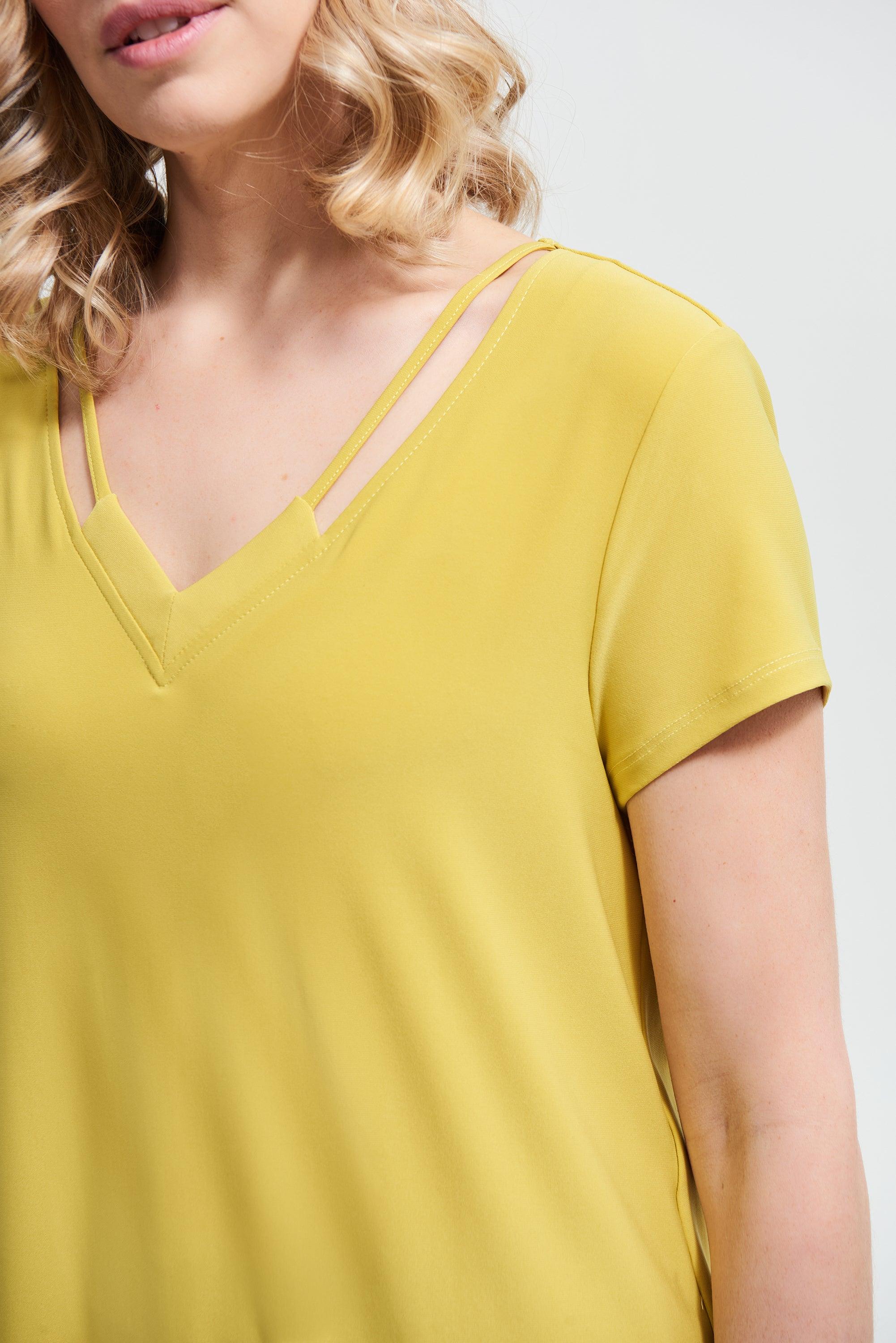 Bloes Geel Ribkoff ( 213338/3796 ) - Delaere Womenswear