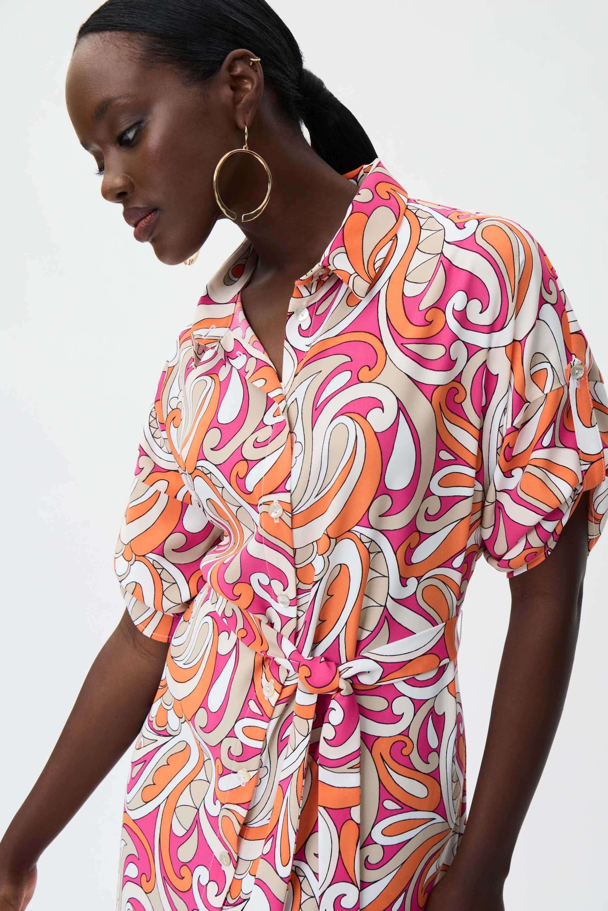 Kleedje Oranje Ribkoff ( 232114/2539 ) - Delaere Womenswear