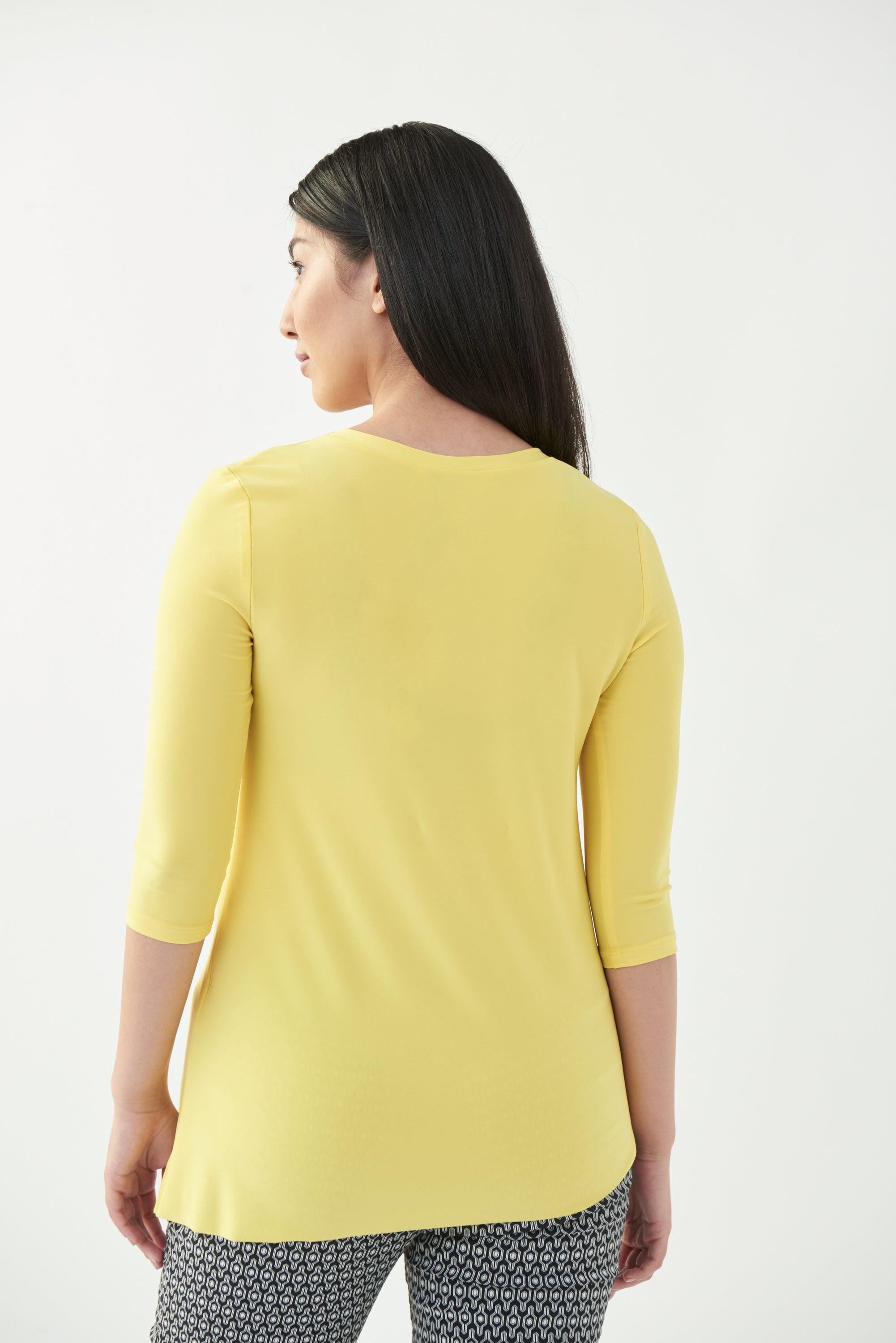Bloes Geel Ribkoff 221081/3845 ) - Delaere Womenswear