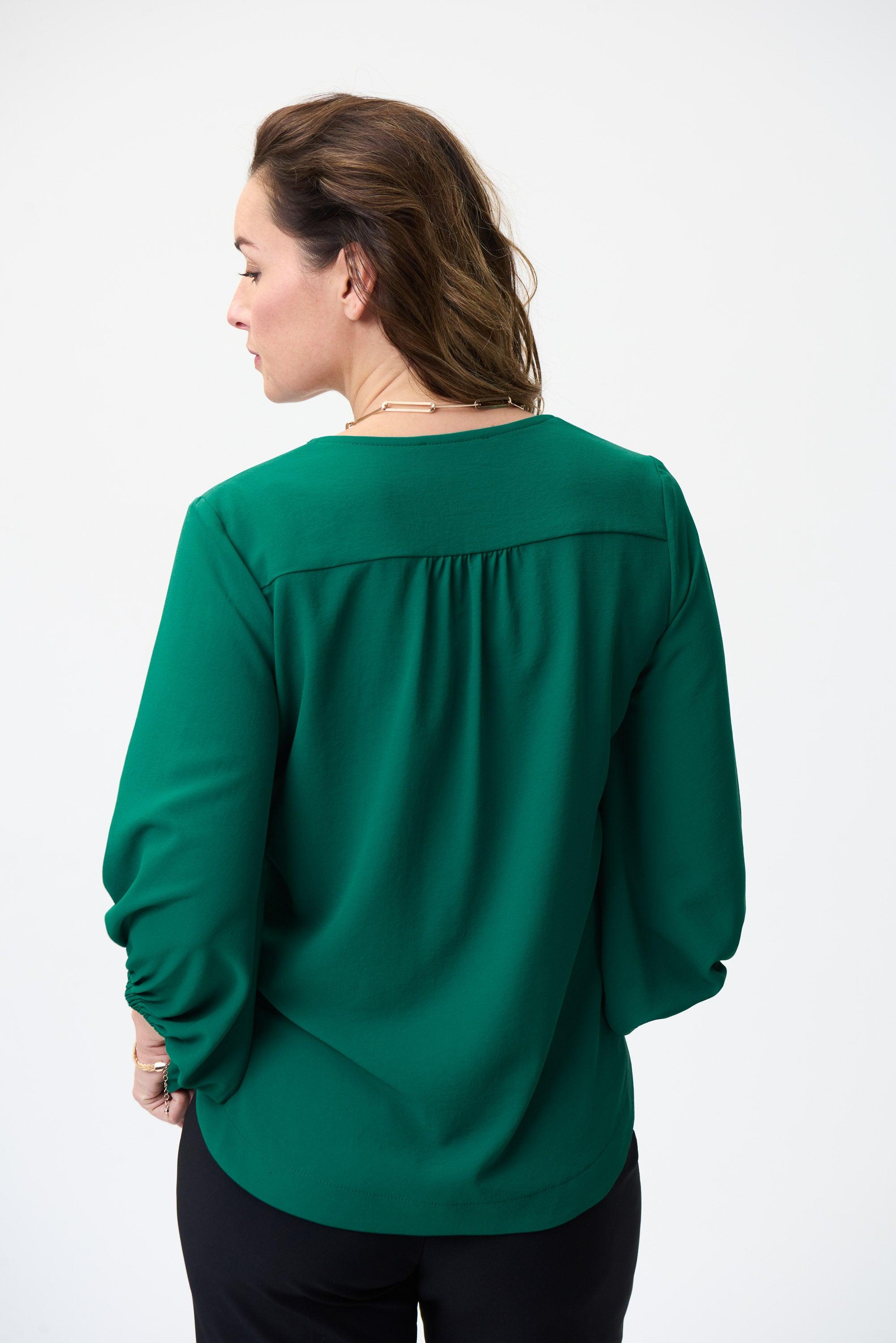 Bloes Groen Ribkoff 224047/3947 ) - Delaere Womenswear