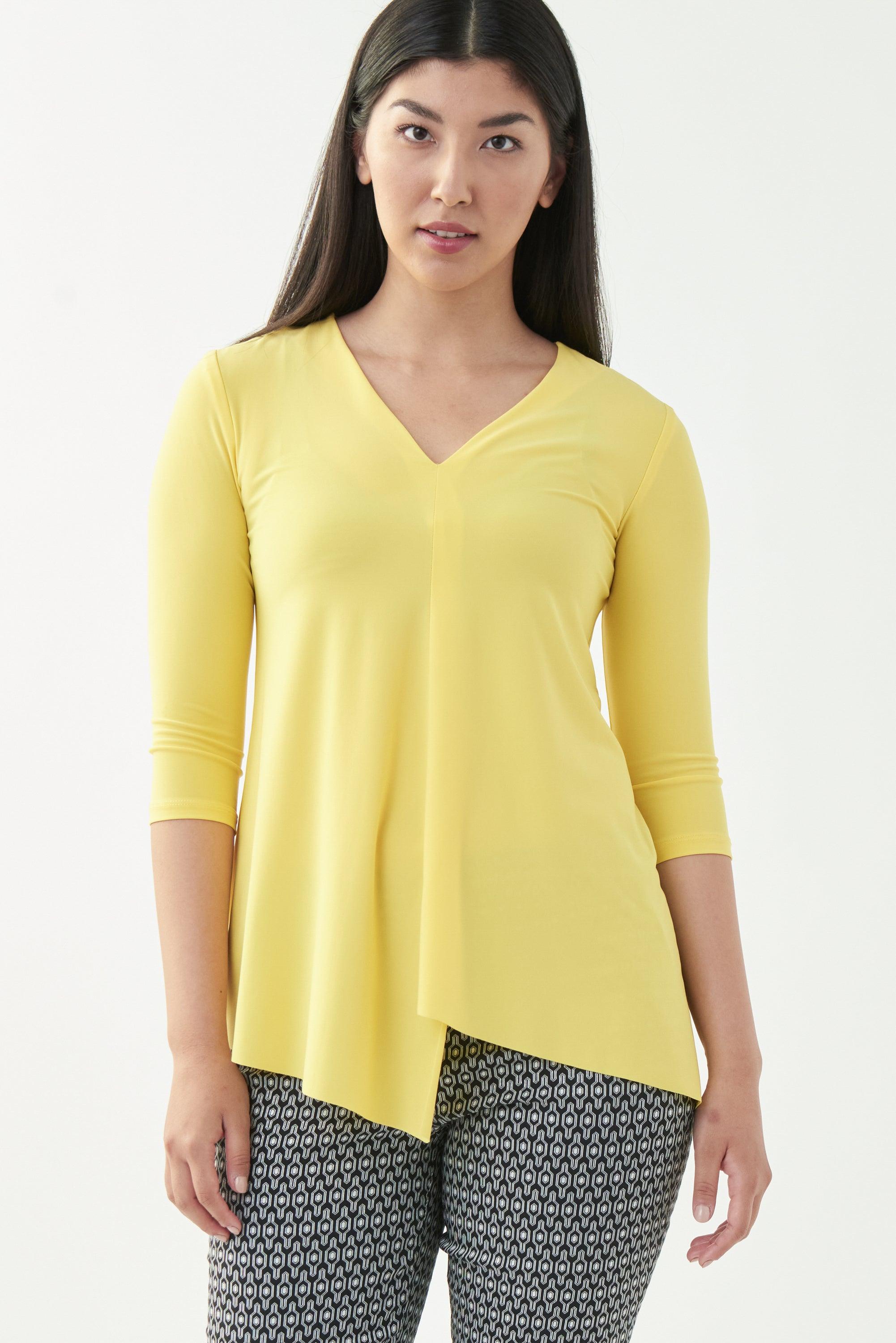 Bloes Geel Ribkoff 221081/3845 ) - Delaere Womenswear