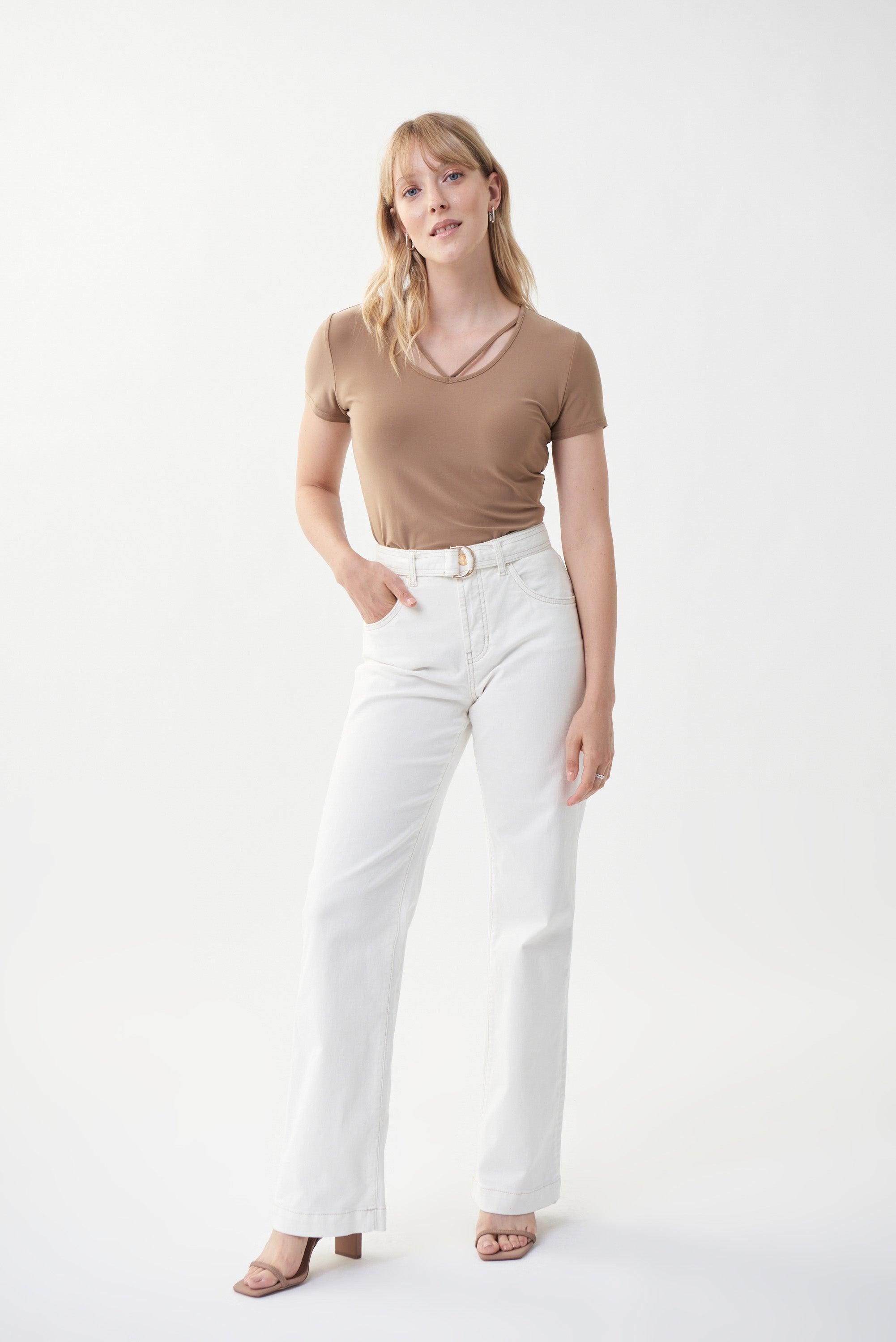 Bloes Beige Ribkoff 222136/3854 T - Delaere Womenswear
