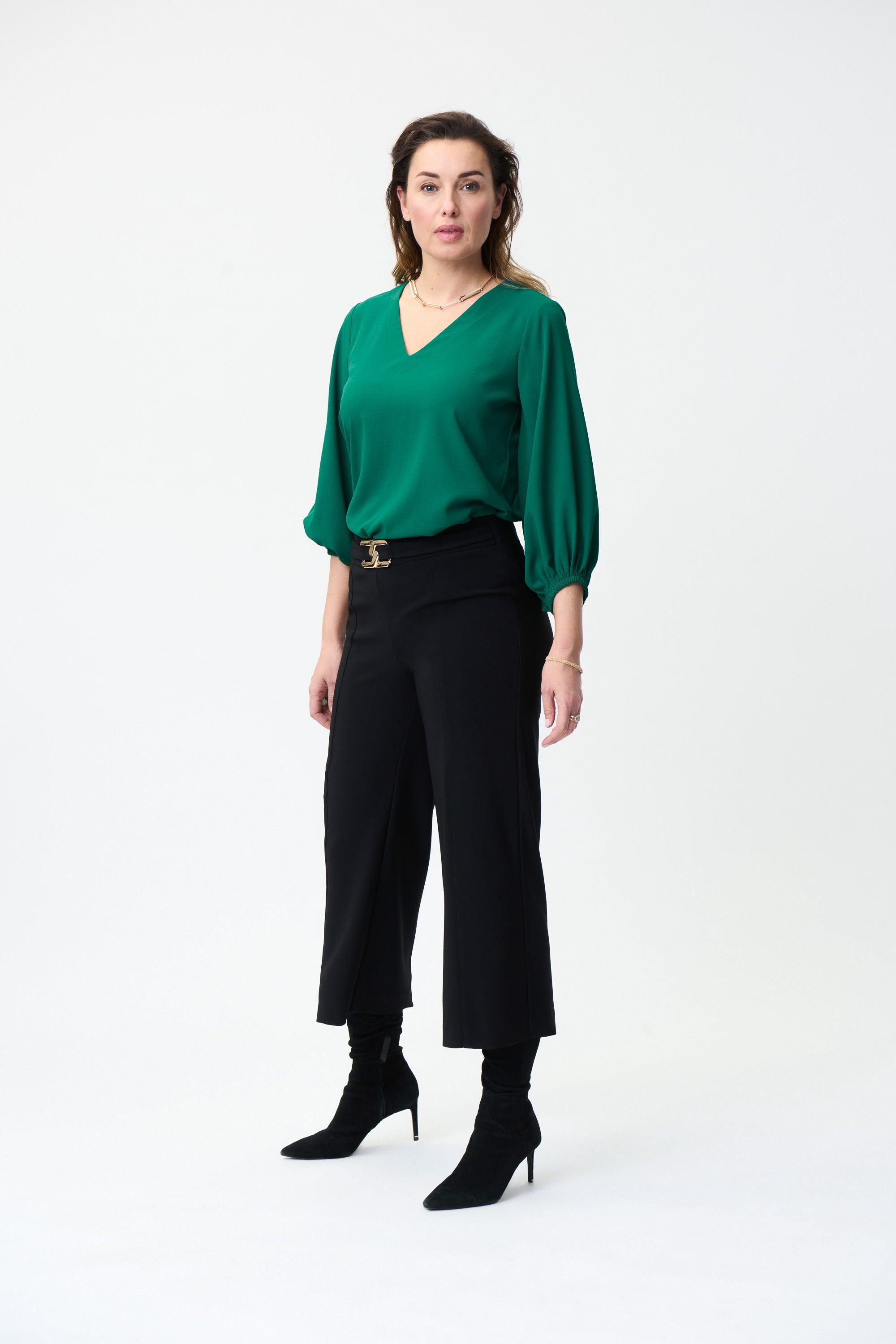 Bloes Groen Ribkoff 224047/3947 ) - Delaere Womenswear