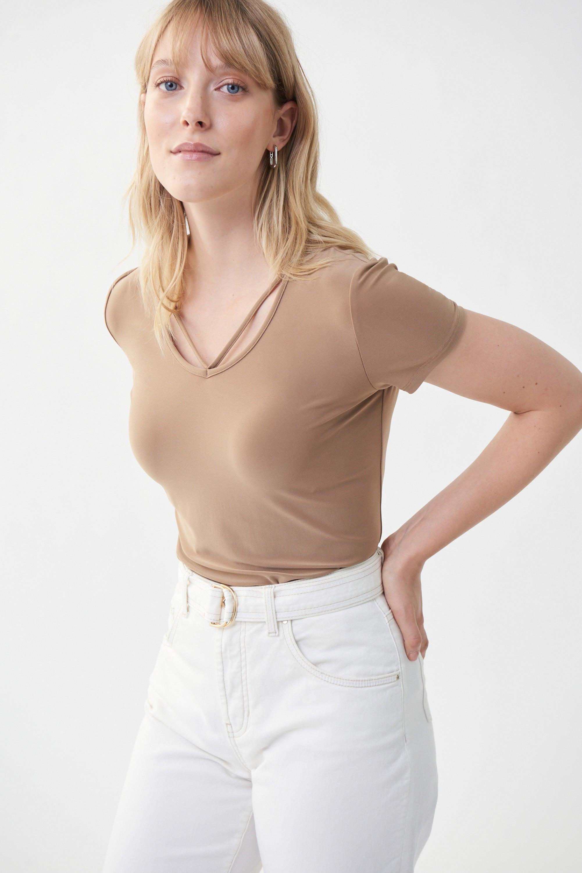 Bloes Beige Ribkoff 222136/3854 T - Delaere Womenswear