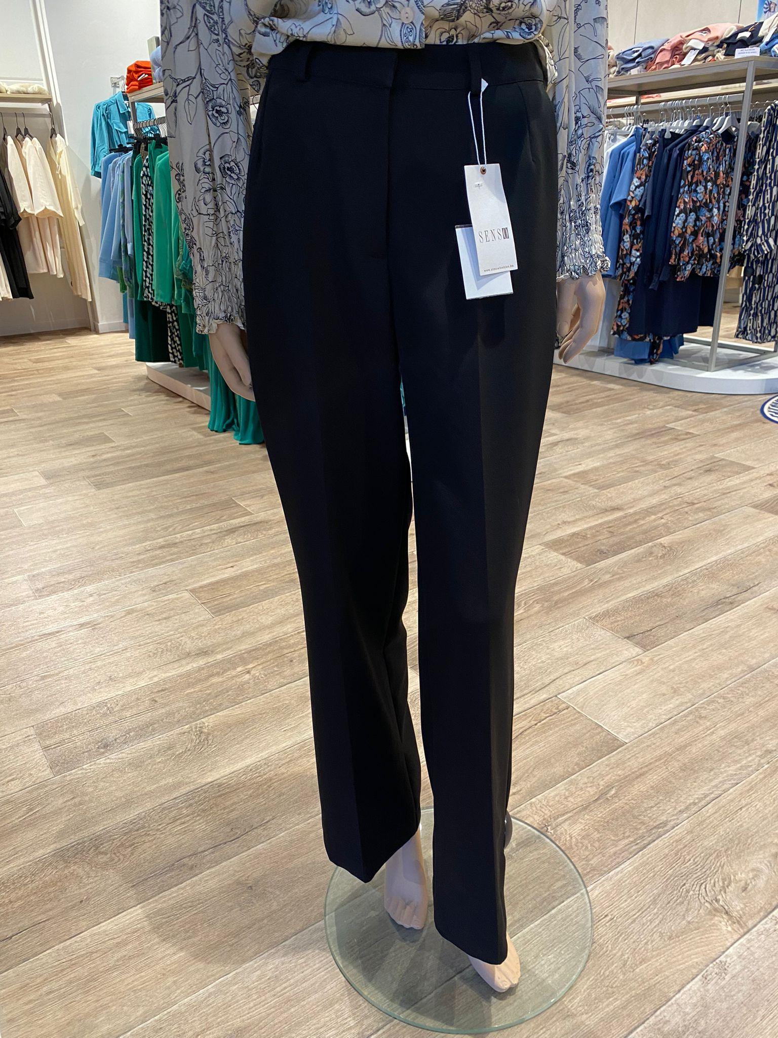 Broek Zwart Senso ( 5542 / Mace Black ) - Delaere Womenswear