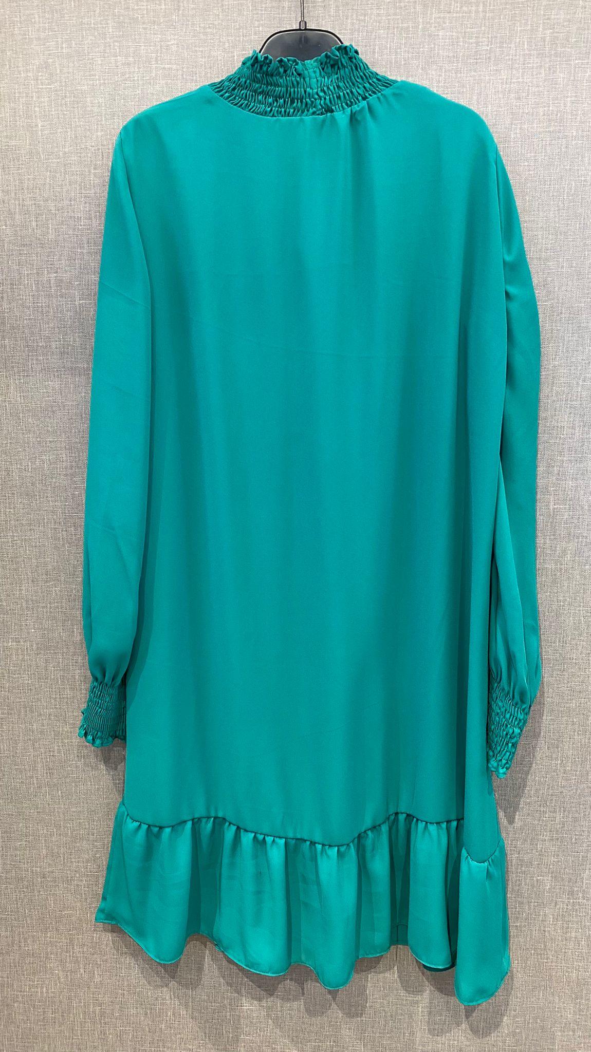 Kleedje Groen Senso ( 8740 Charly/Green ) - Delaere Womenswear