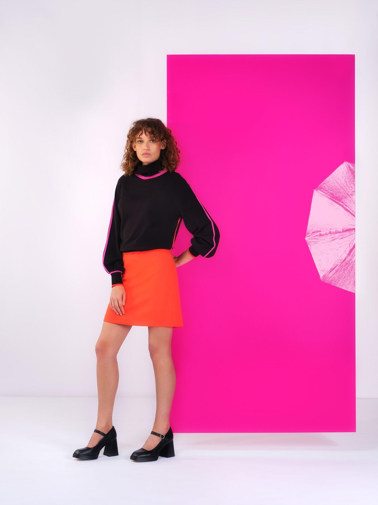 Rok Oranje Senso ( 8753 Janelle/Grenad ) - Delaere Womenswear