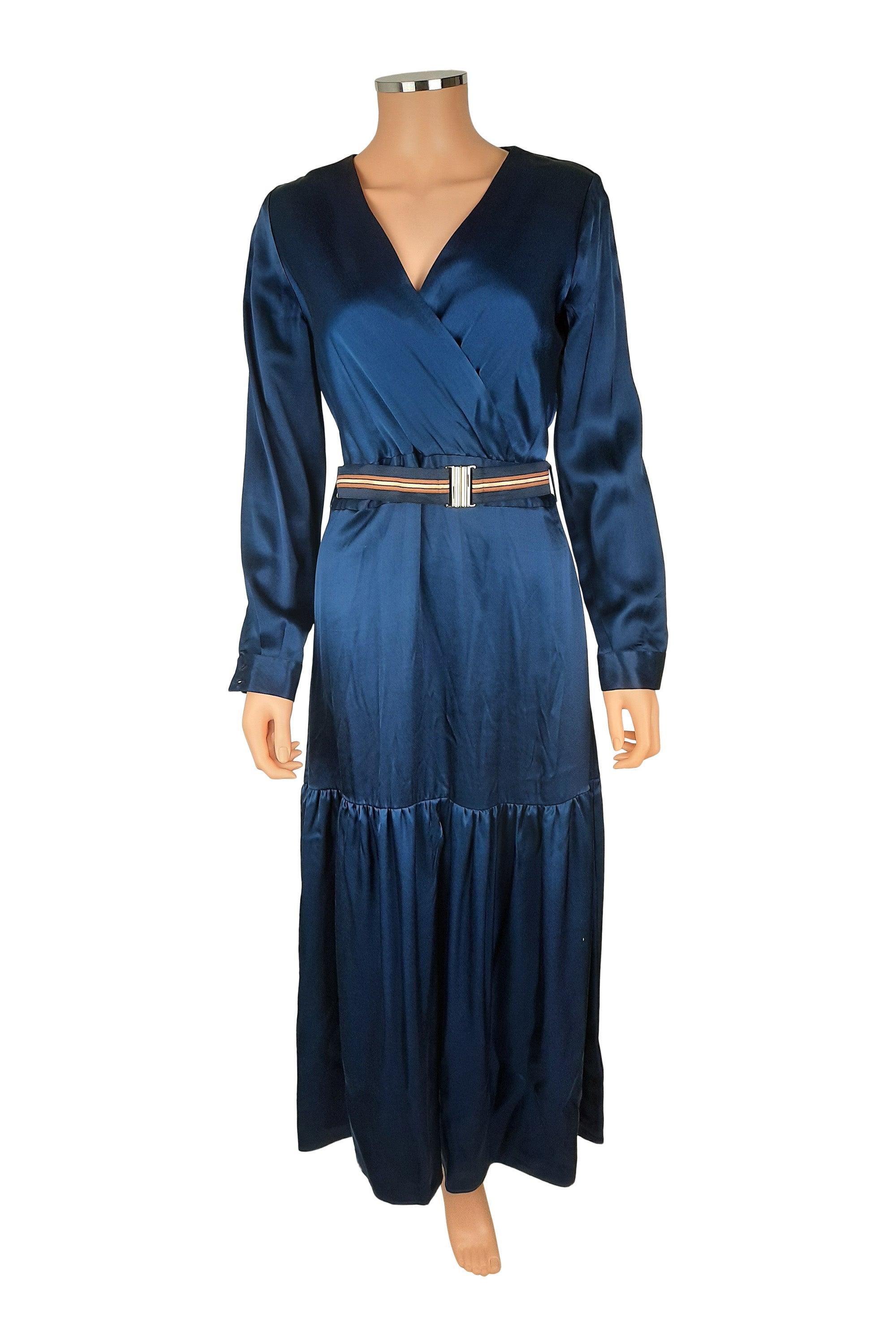 Kleedje Blauw Senso ( 7176 Lyna Navy ) - Delaere Womenswear