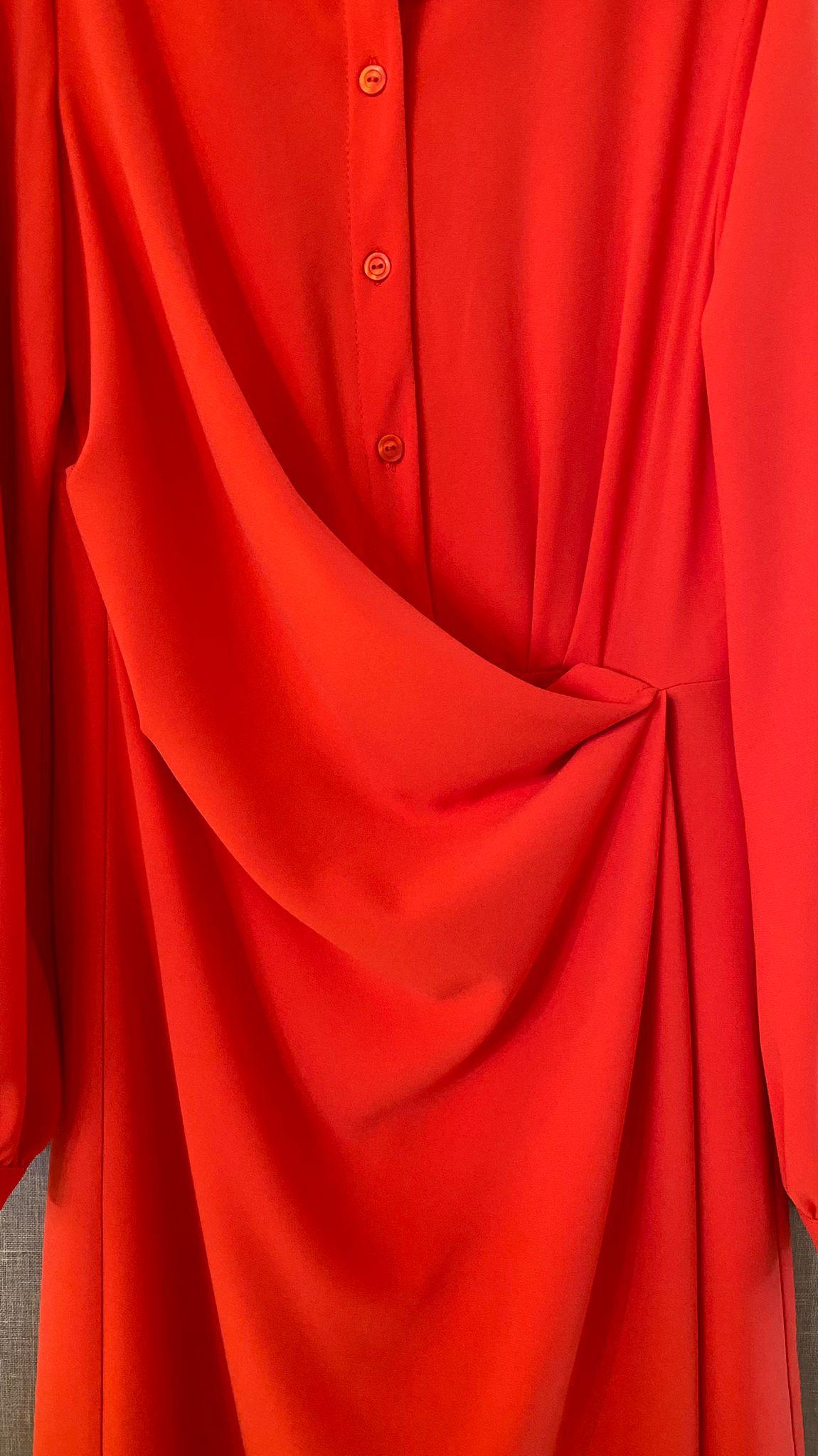 Kleedje Rood Senso ( 8764 Silia/Flame ) - Delaere Womenswear