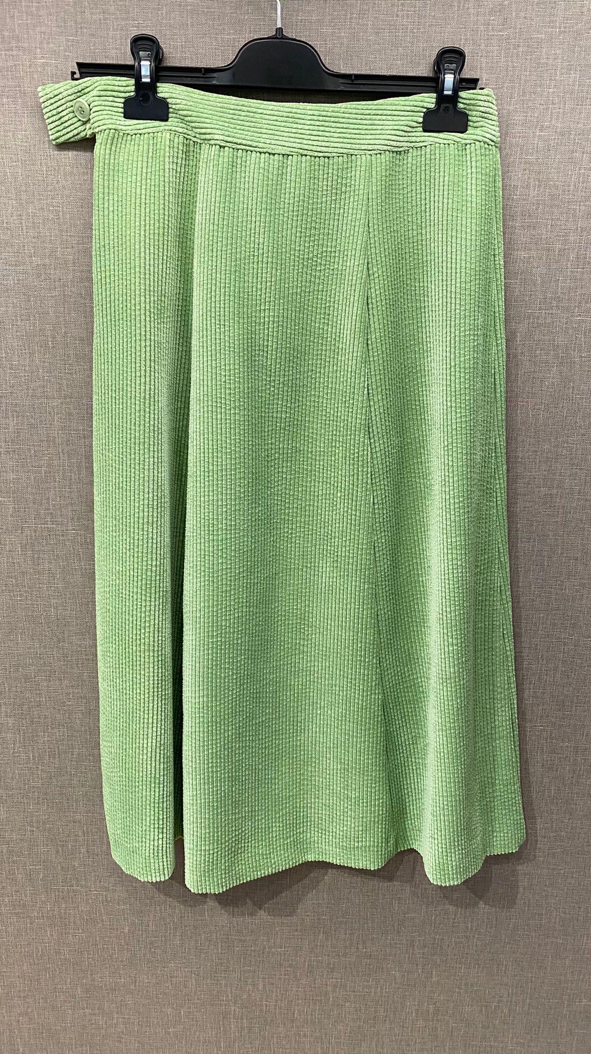 Rok Groen Terre Bleue ( Sarie/1400 ) - Delaere Womenswear