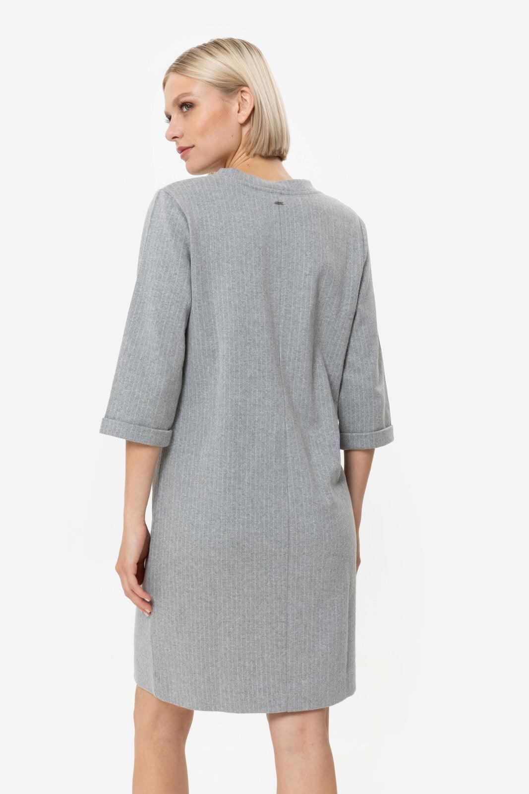 Kleedje Grijs Terre Bleue ( Lucy/1601 ) - Delaere Womenswear
